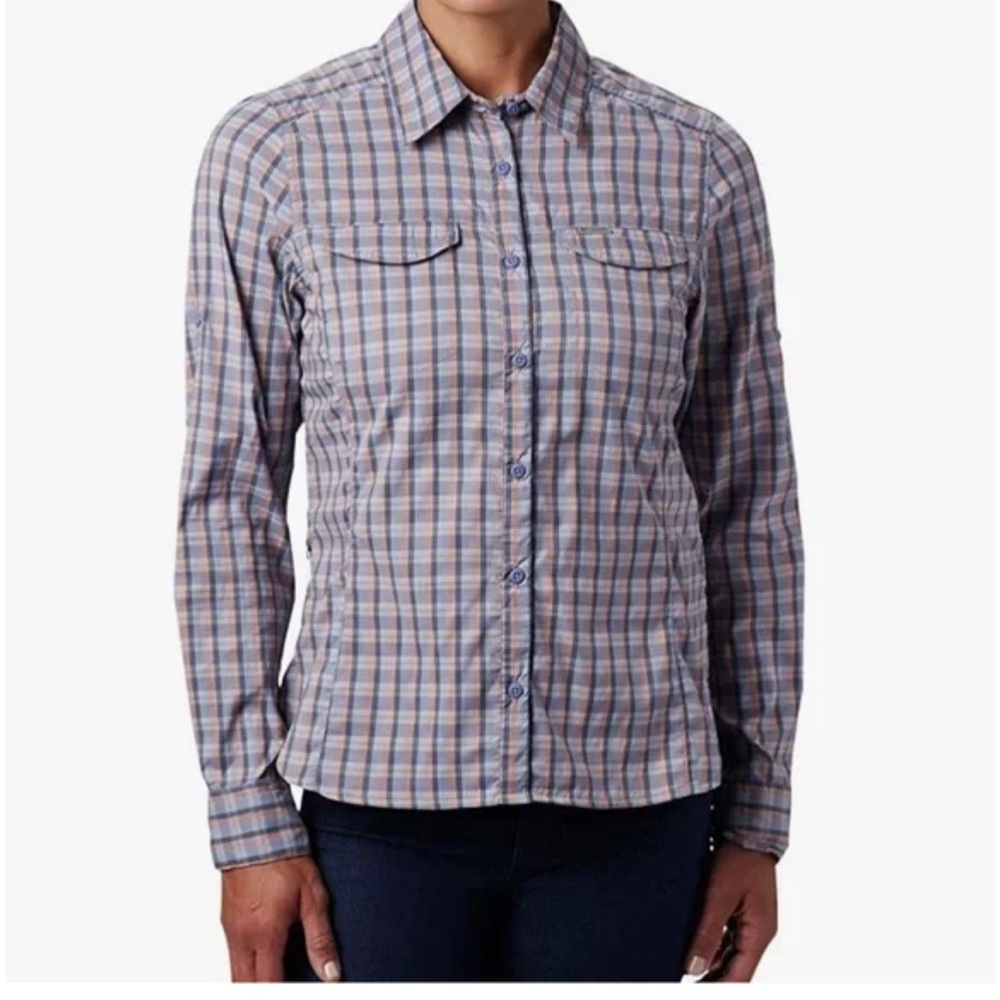 Columbia Silver Ridge Omni-Shade Plaid Shirt small